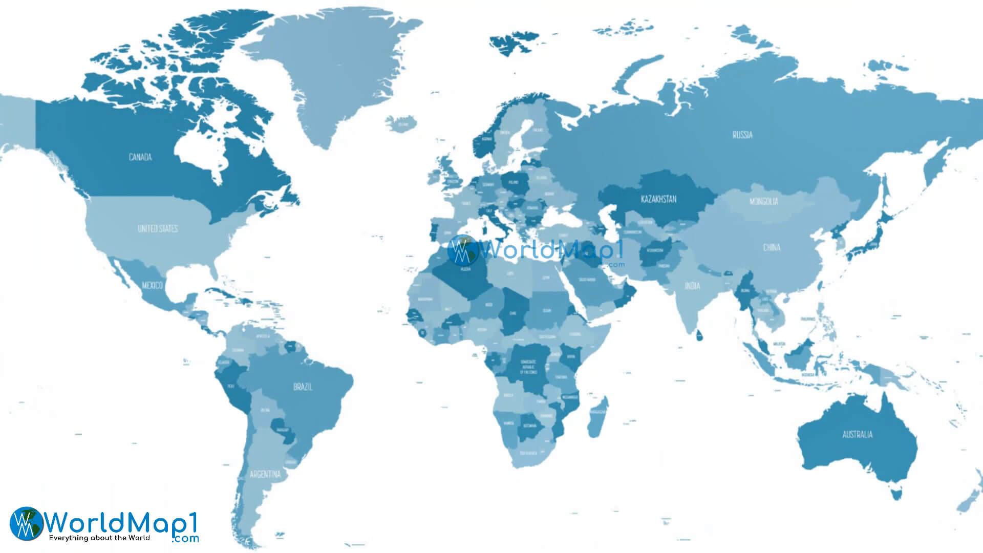 Carte cliquable des pays du monde